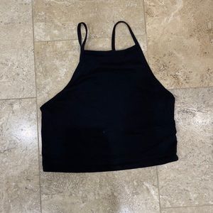 H&M black crop top